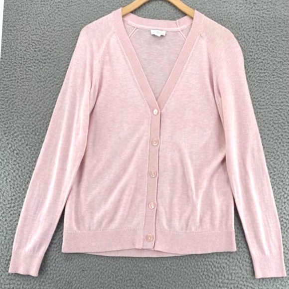 J.Jill Soft Organic Cotton Cardigan Bundle Pink & Green Small Quiet Luxury - Picture 2 of 9